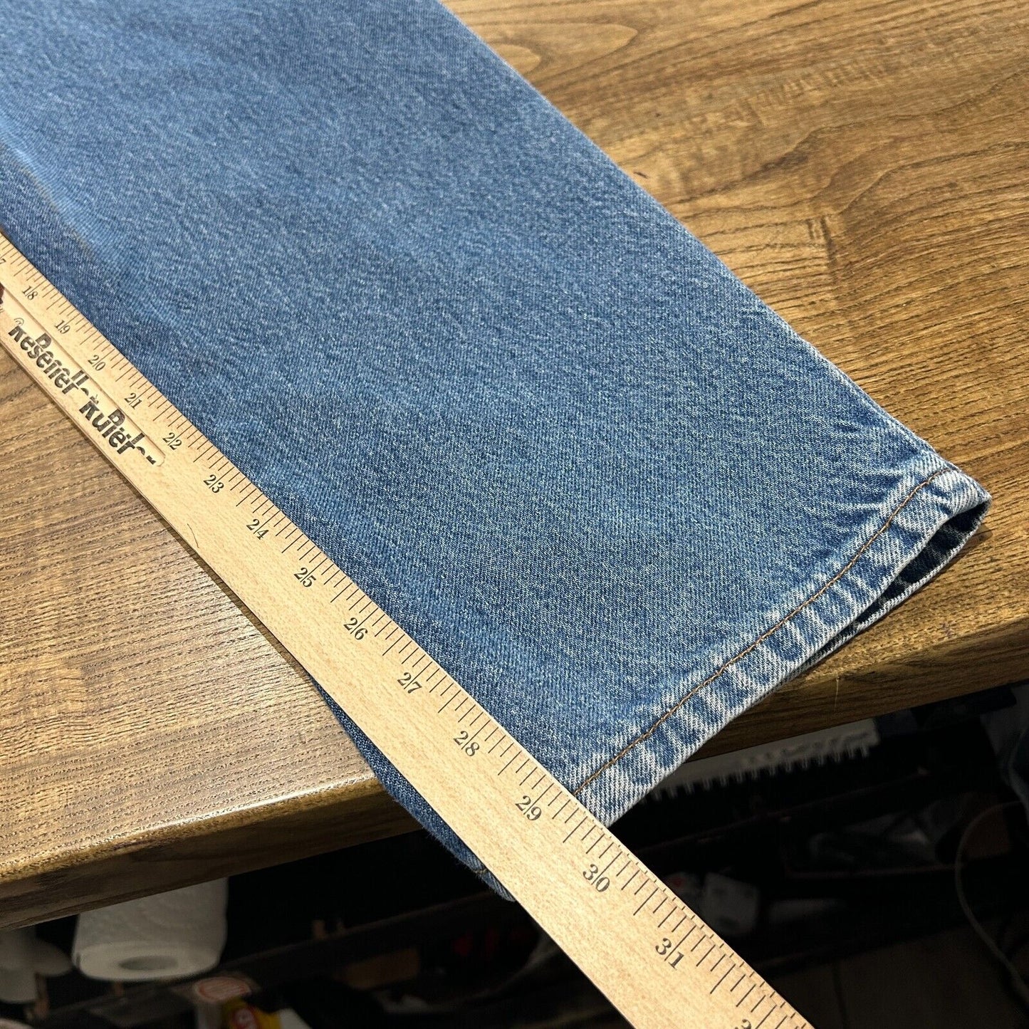 VINTAGE 80s | LEVI'S 505 Faded Blue Denim Jeans Pants sz W36 L30 Made in USA