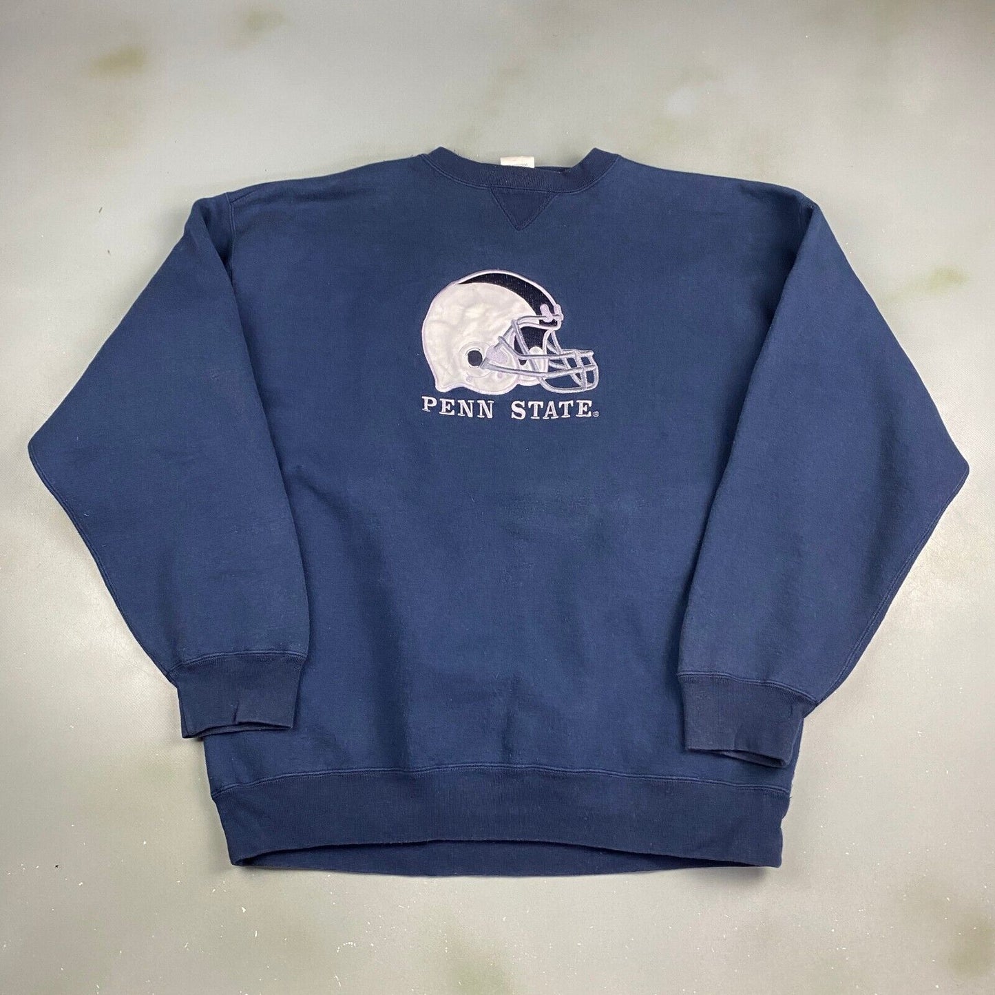 VINTAGE 90s Penn State Football Embroidered Crewneck Sweater sz Large Men Adult