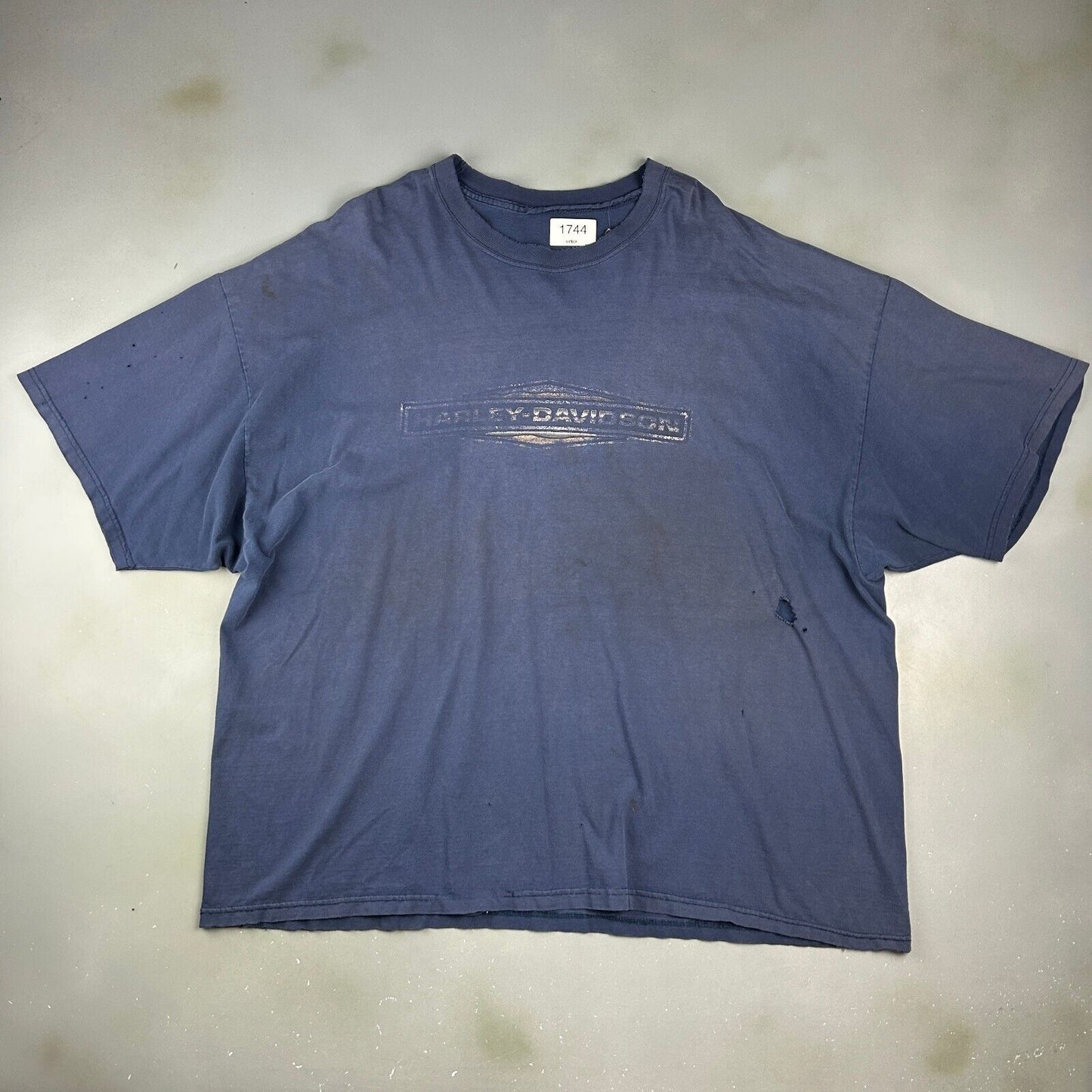 VINTAGE | HARLEY DAVIDSON Motor Cycles Thrashed Faded T-Shirt sz 3XL Adult