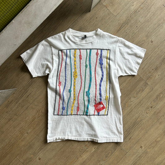 VINTAGE 90s | The North Face Types of Climbing Ropes & Knots T-Shirt sz S