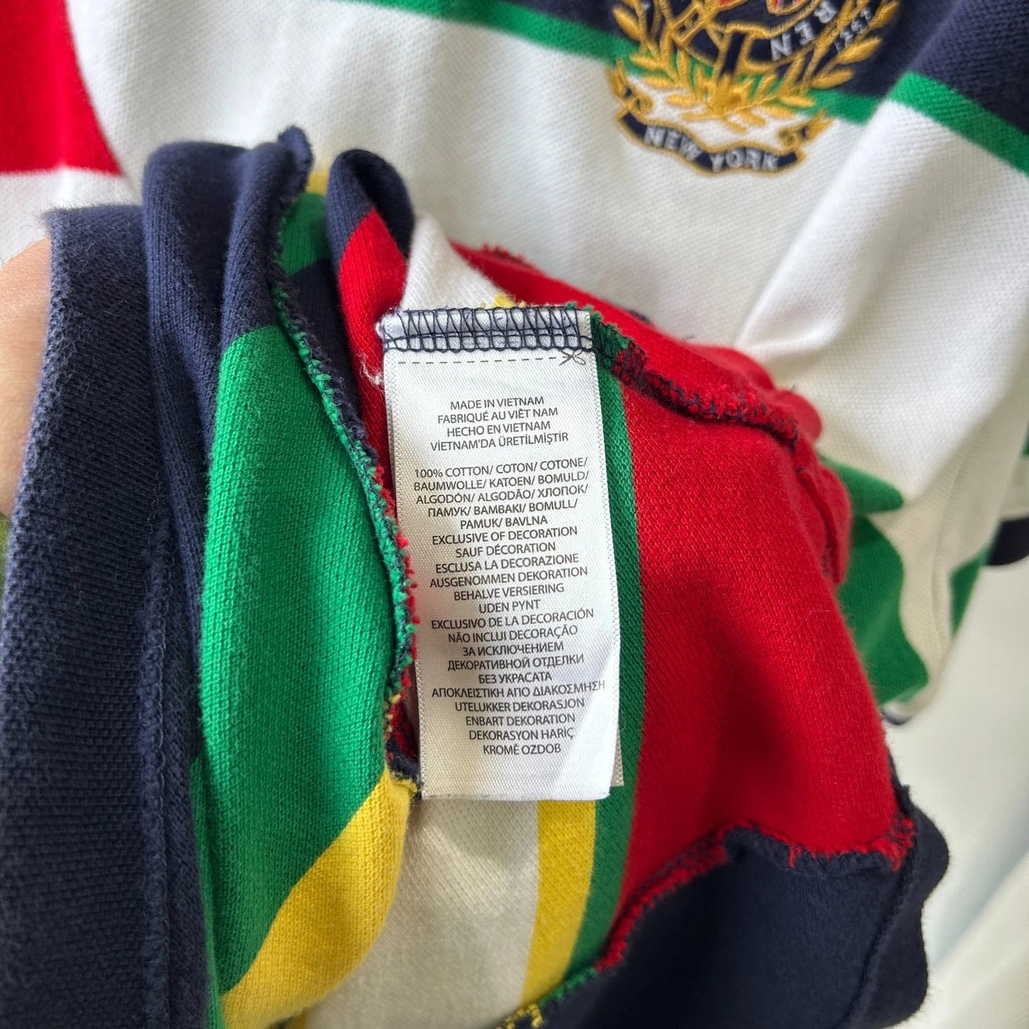 VINTAGE | Polo by Ralph Lauren New York Crest Polo Shirt sz XL