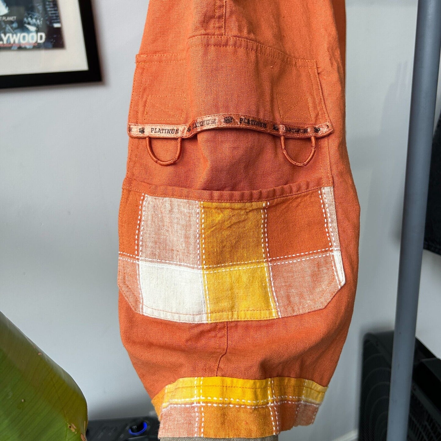 VINTAGE 90s | Platinum Hip Hop History Linen Baggy Shorts sz W36-40 XXL