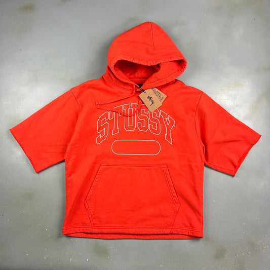 STUSSY SS Boxy Cropped Hoodie Sweater sz Small Adult New With Tags