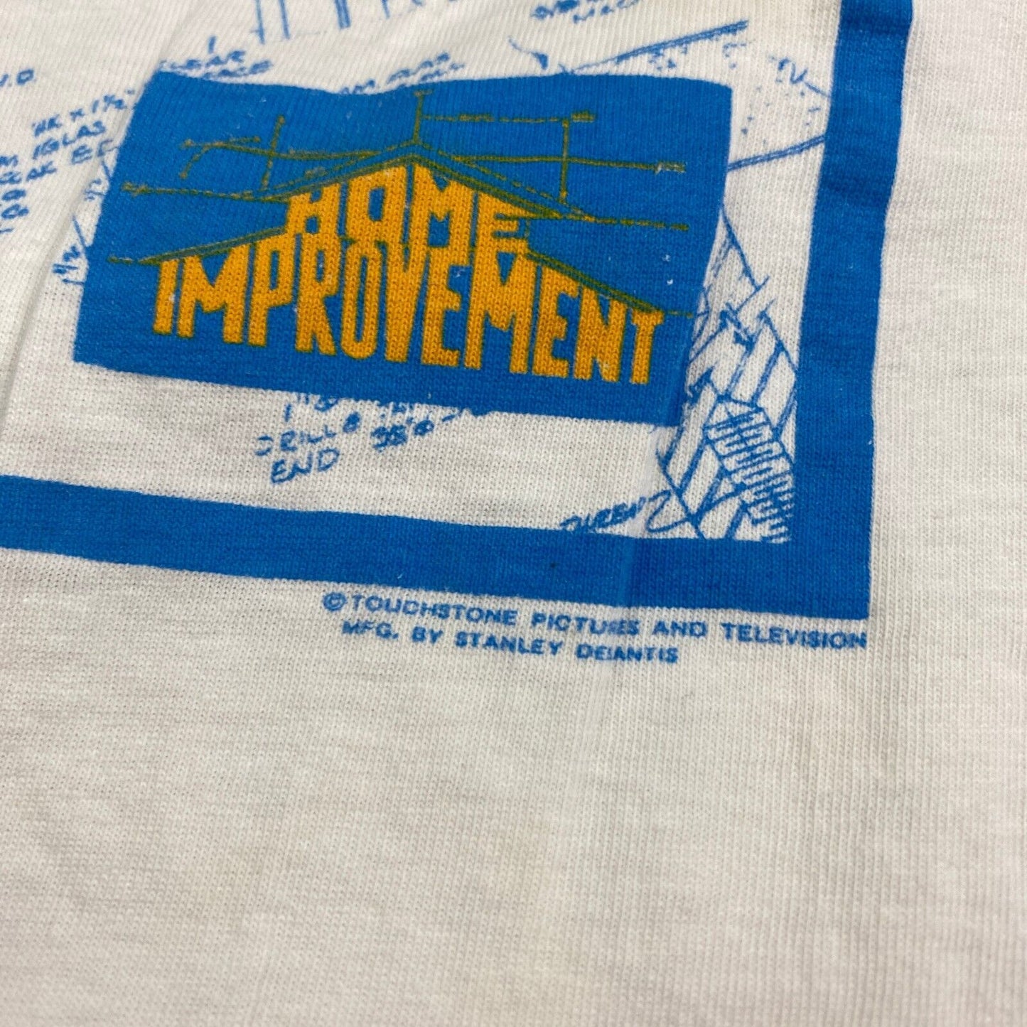 VINTAGE 90s Just Fix It Home Improvement White T-Shirt sz Large Men Adult