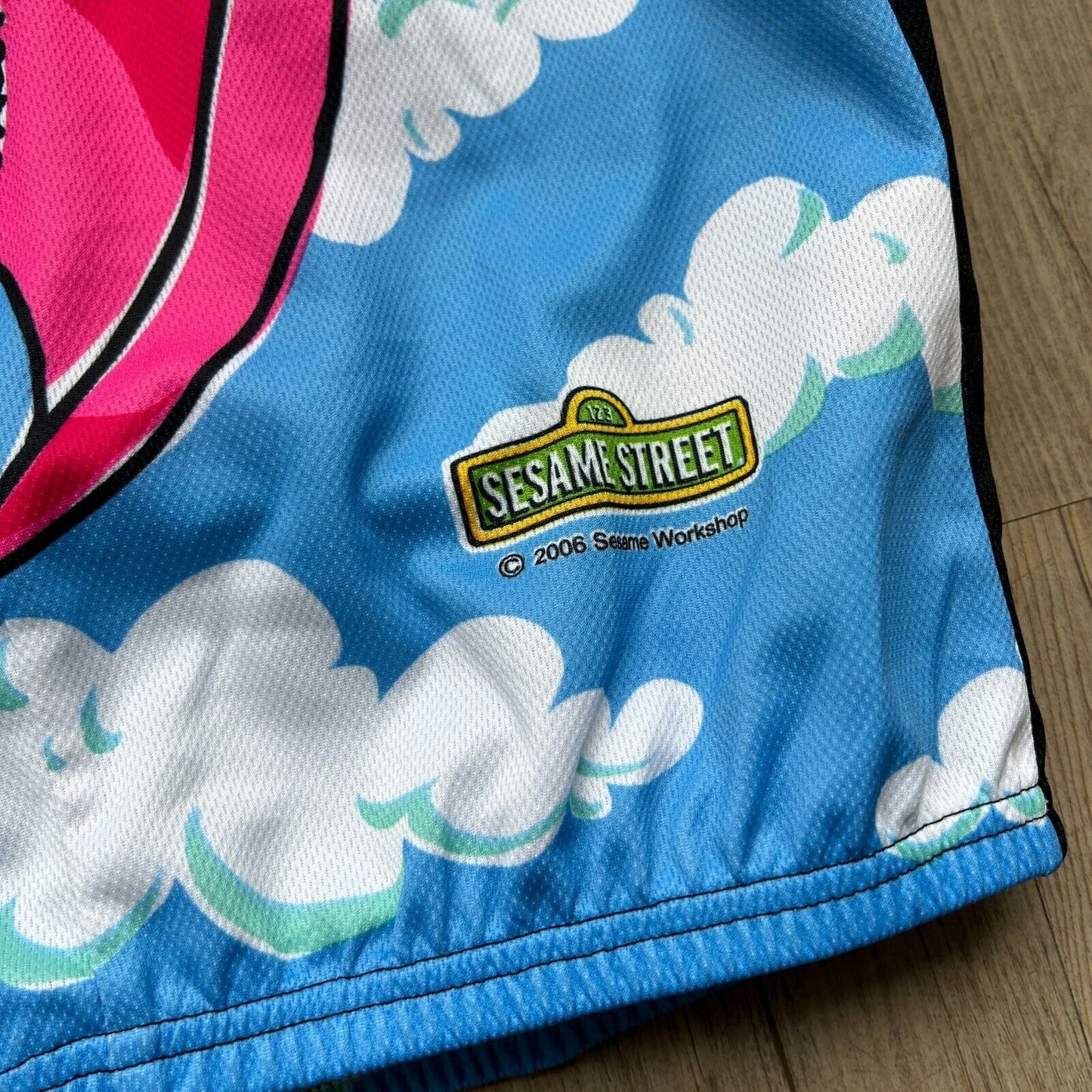 VINTAGE | Sesame Street Super Grover Cycling Bike Jersey sz M Adult