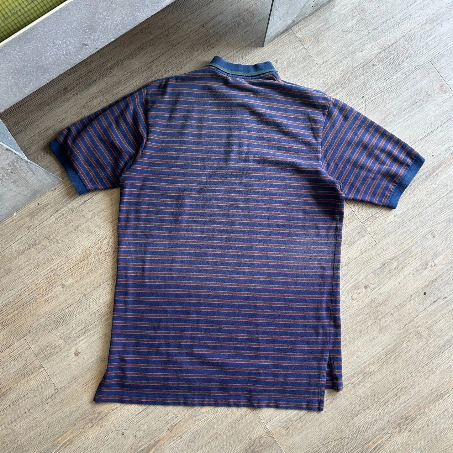 POLO GOLF | Ralph Lauren Striped Embroidered Horse Vintage Polo Shirt sz L