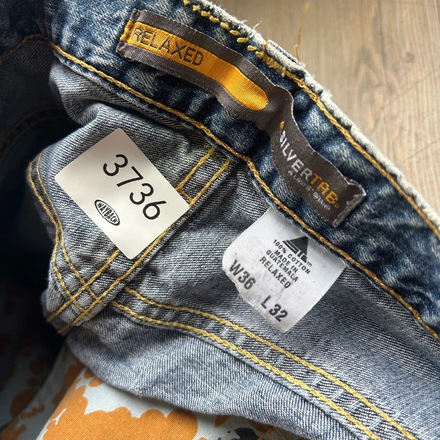 VINTAGE | Levis SilverTab Faded Blue Relaxed Denim Pants sz W35 L32