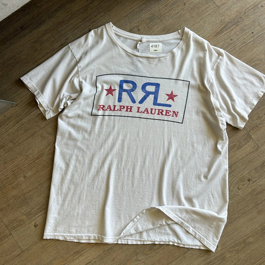 VINTAGE | Double RL Ralph Lauren RRL Logo T-Shirt sz L/XL