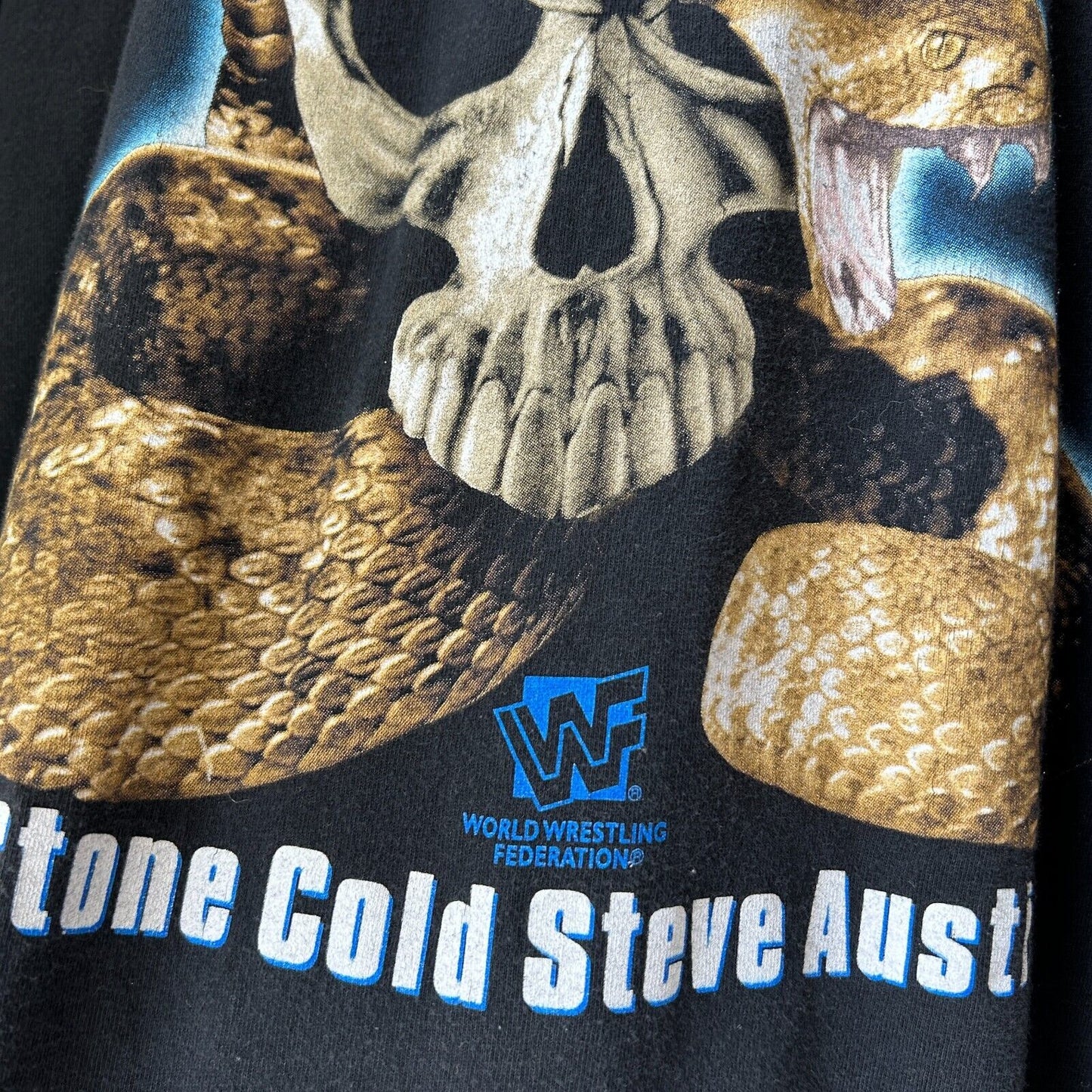 VINTAGE WWF | Stone Cold Steve Austin Texas Rattle Snake Wrestling T-Shirt sz XL