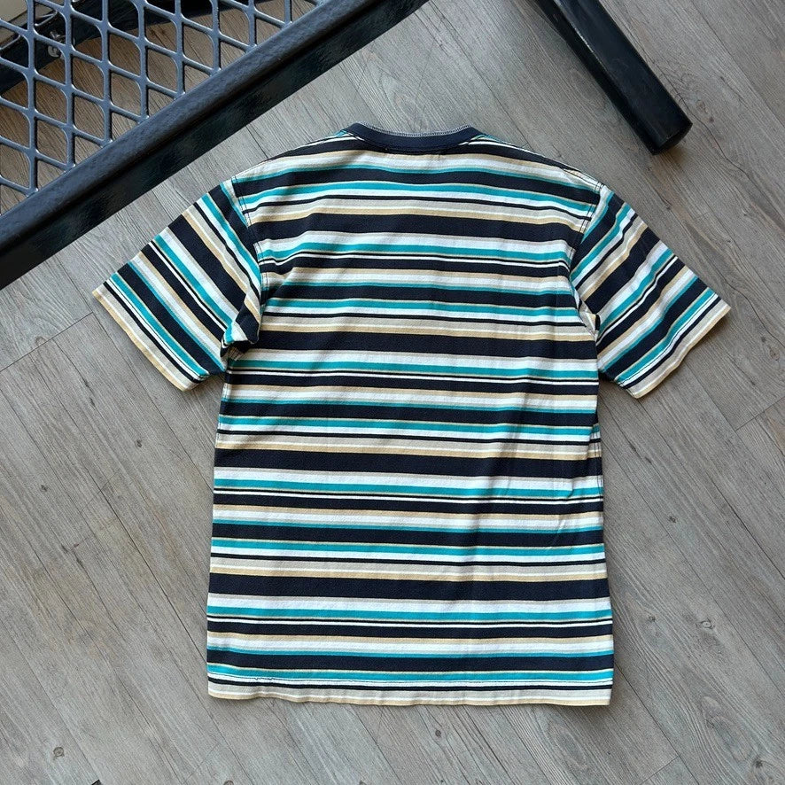 VINTAGE 2005 | Junya Watanabe Comme Des Garcons Man Striped Henley T-Shirt sz L
