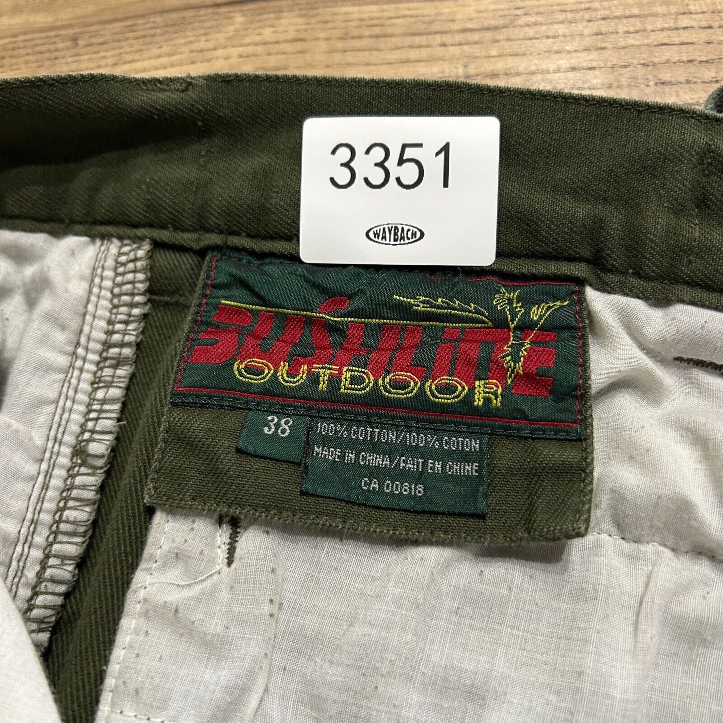 VINTAGE 90s | Bushlife Baggy Cotton Canvas Double Knee Pants sz W35 L30