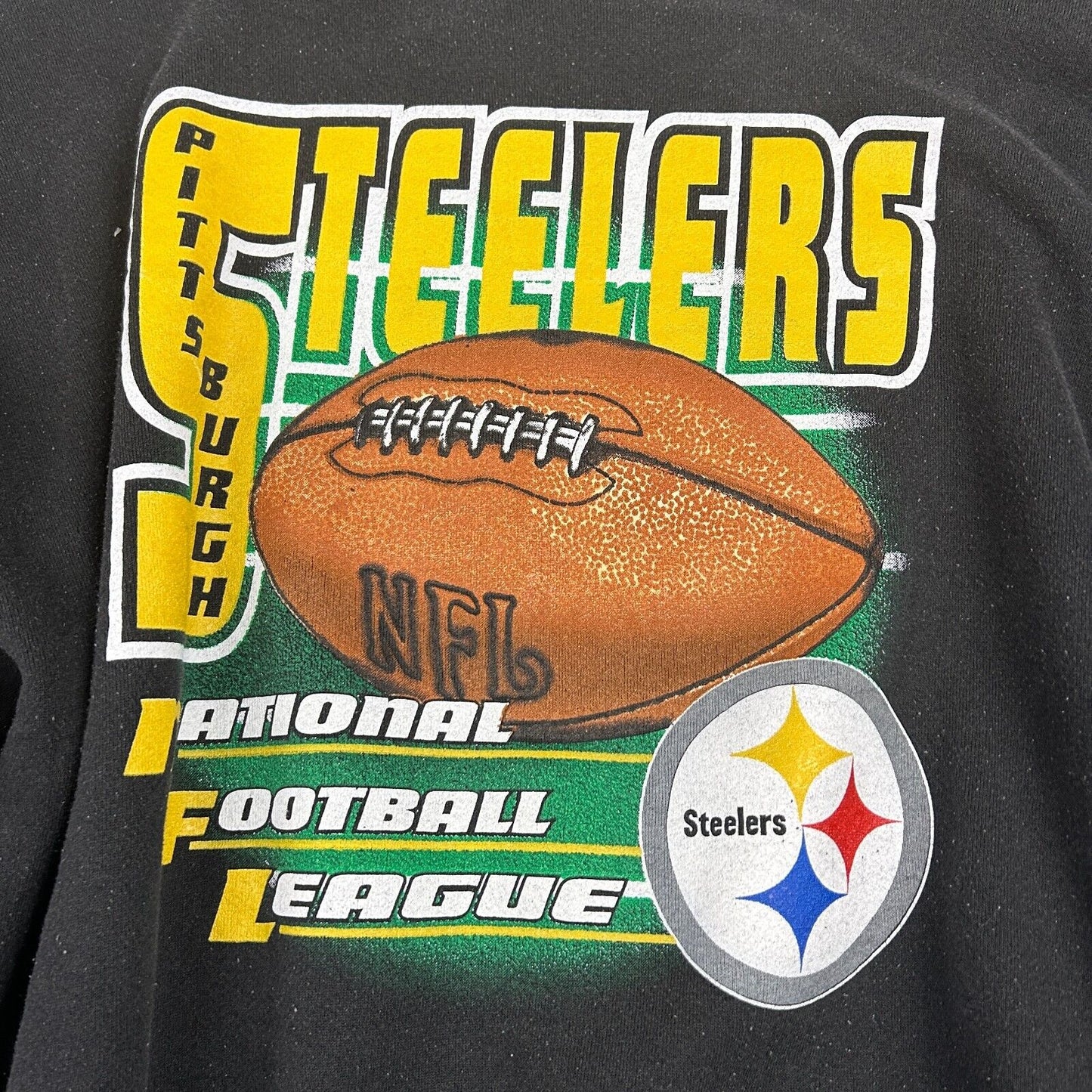 VINTAGE 90s | Pittsburgh Steelers NFL Football Crewneck Sweater sz XXL Adult