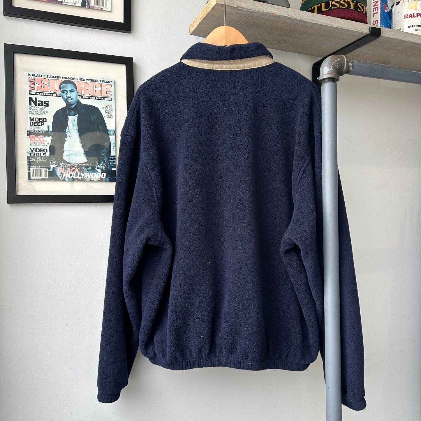 VINTAGE | Ralph Lauren Fleece Polo Harrington Zip Up Sweater sz XL