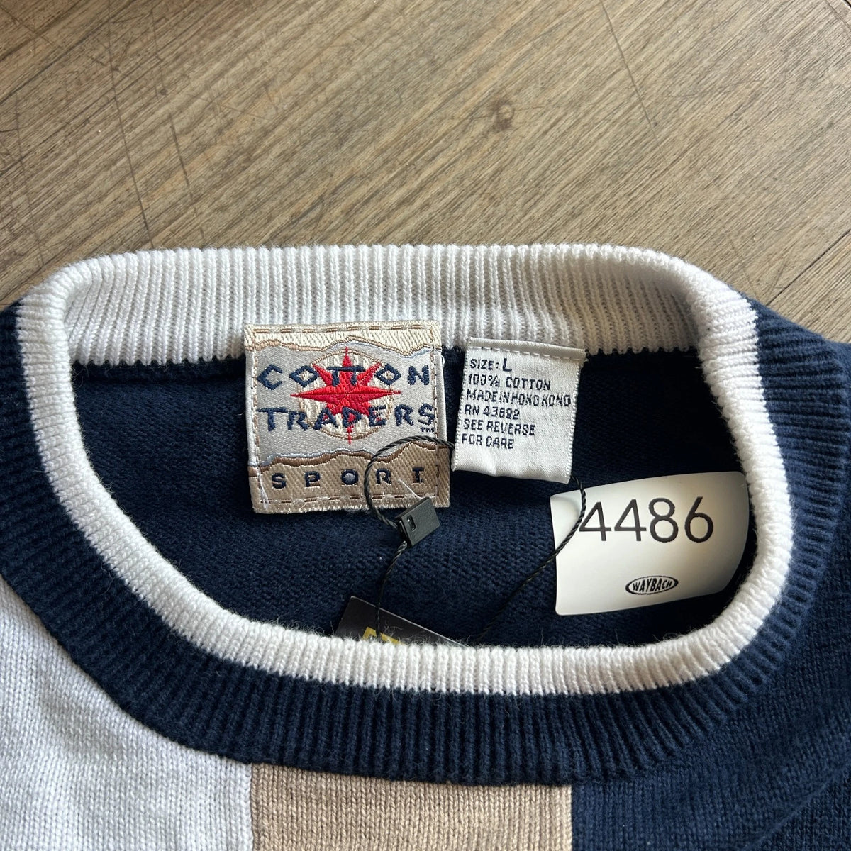 VINTAGE | GOLF Swing Embroidered Artwork Cotton Traders Knit Sweater sz L
