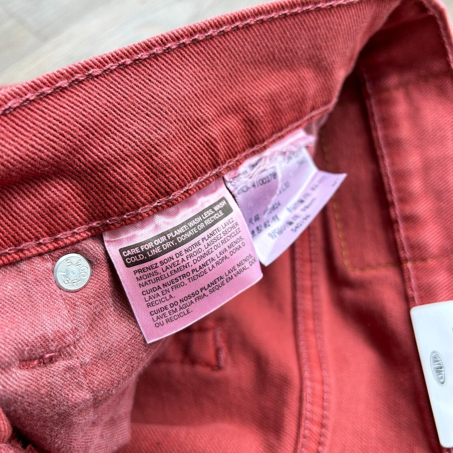 VINTAGE | LEVIS 514 Over Dyed Pink Jeans Pants sz W32 L30
