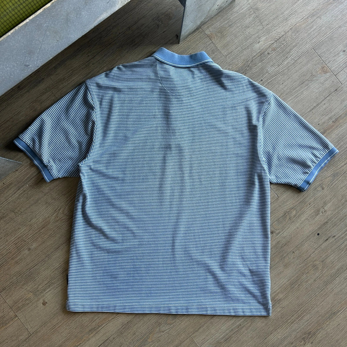 1990s - Y2k | NIKE Golf Striped Blue Dri-Fit Polo Shirt sz XL