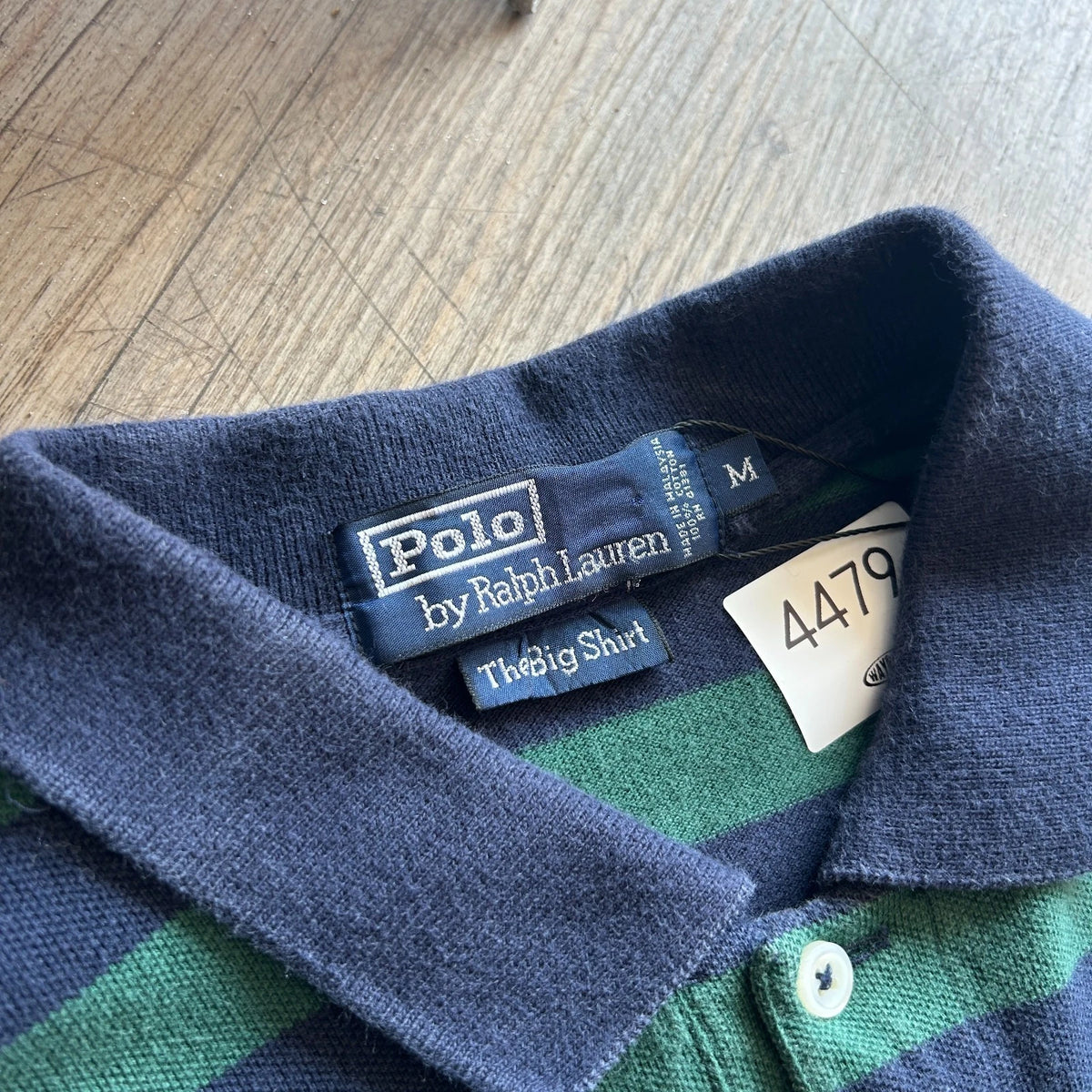 1990s | POLO Crest Ralph Lauren Striped Pocket Polo Shirt sz XL