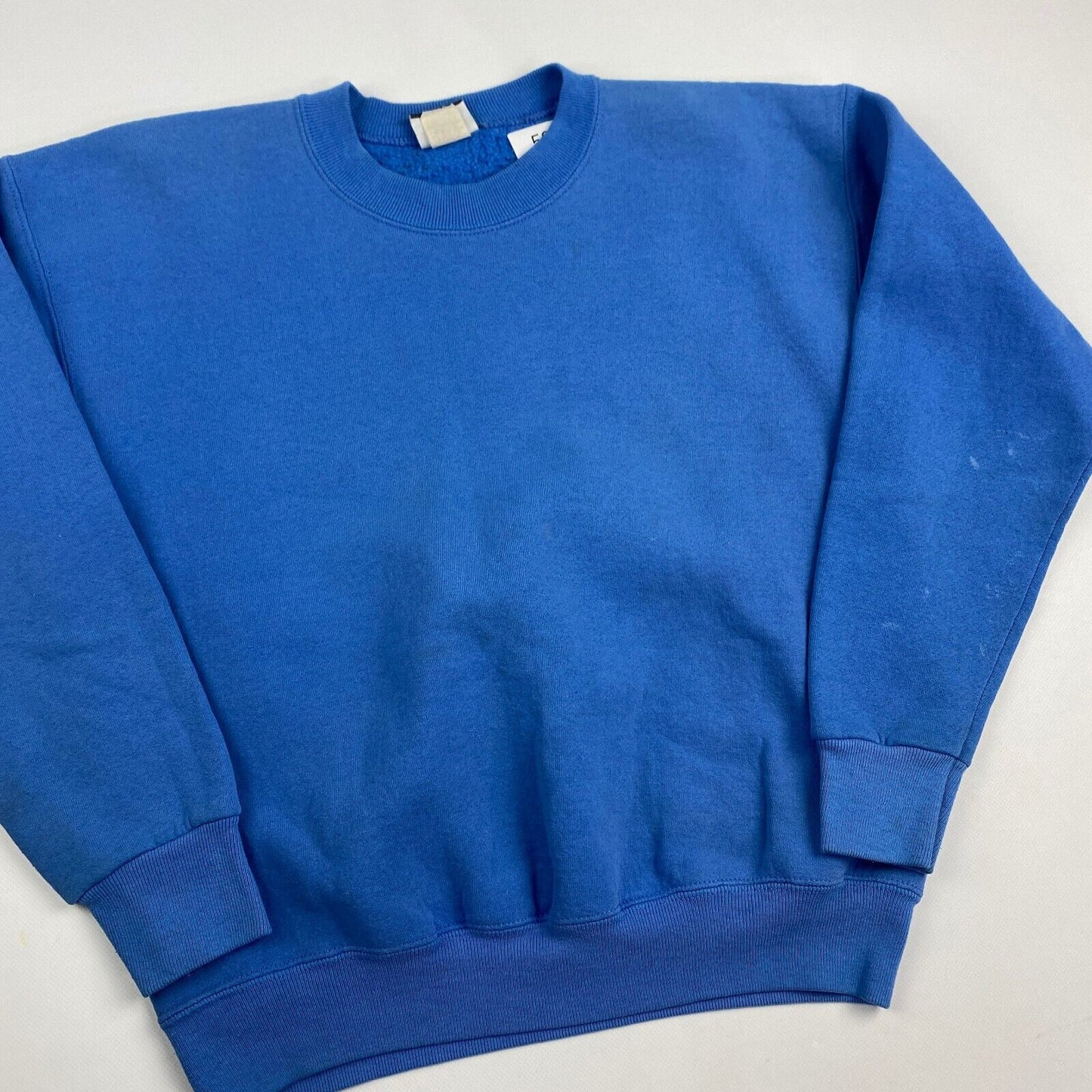 VINTAGE 90s Blank Blue Lee Crewneck Sweater sz Medium Men