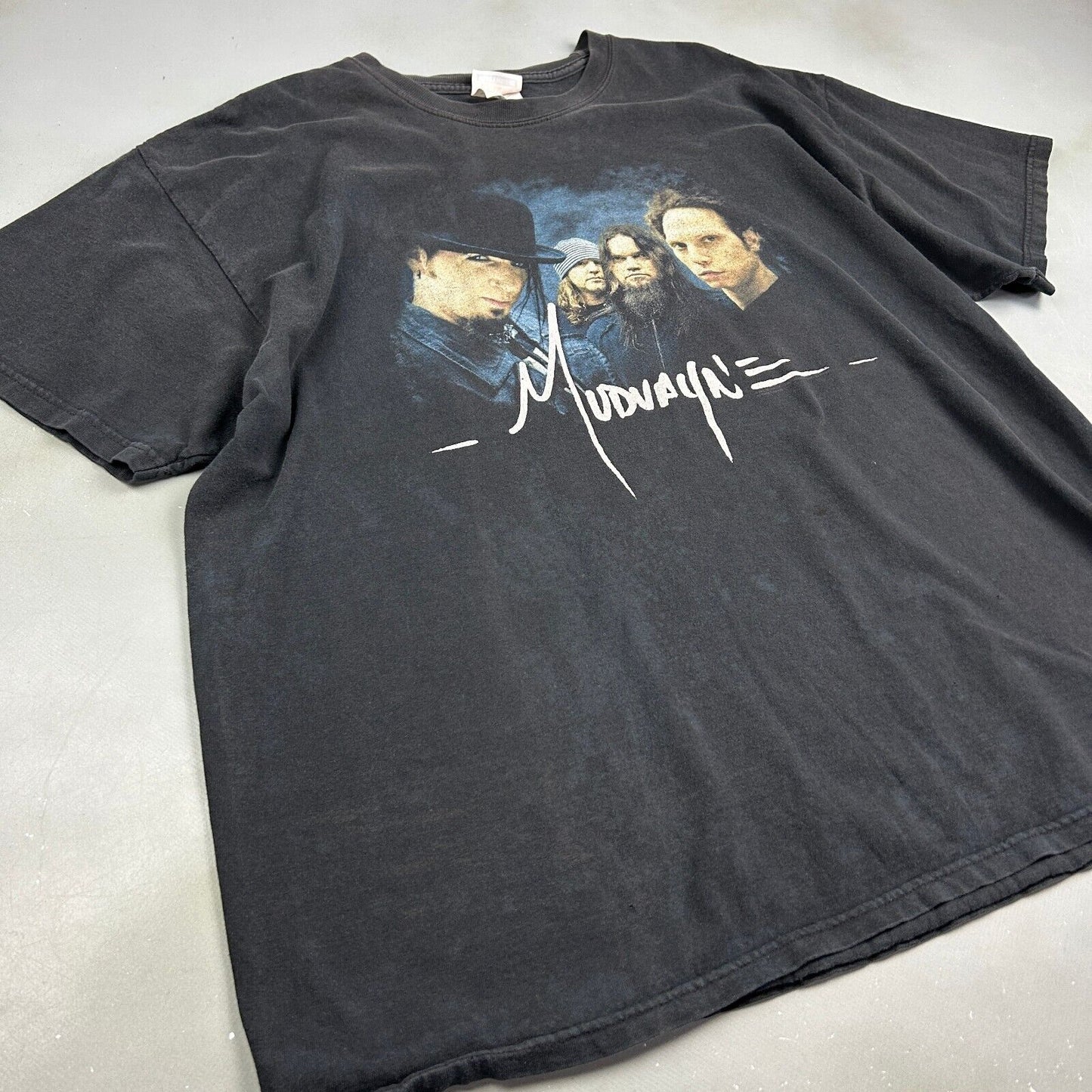 VINTAGE | Muduayn Black Band T-Shirt sz XL Men Adult