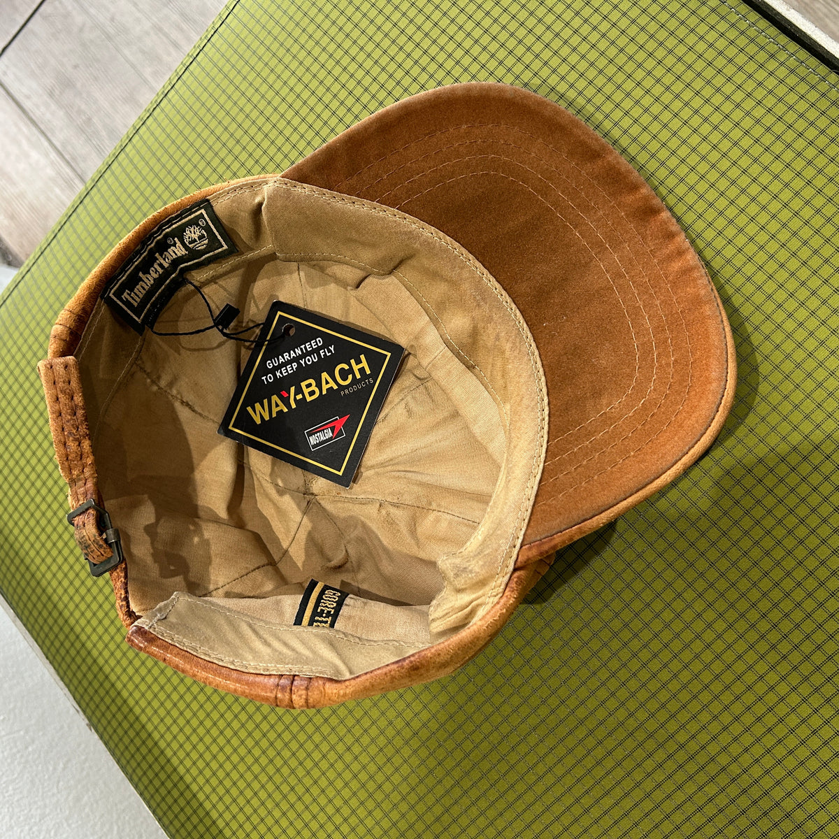 TIMBERLAND | Leather Gore-Tex Vintage Strap Back Hat sz OS