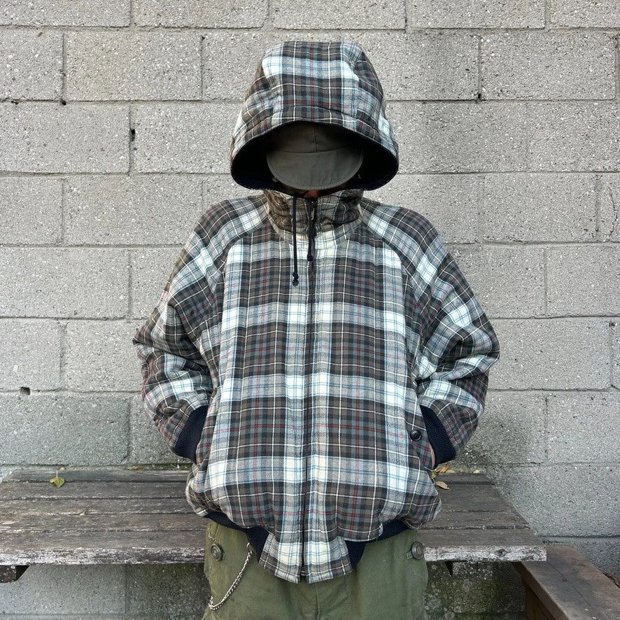 VINTAGE 80s | Issey Miyake I.S. Chisato Tsumori Reversible Hooded Jacket sz 9