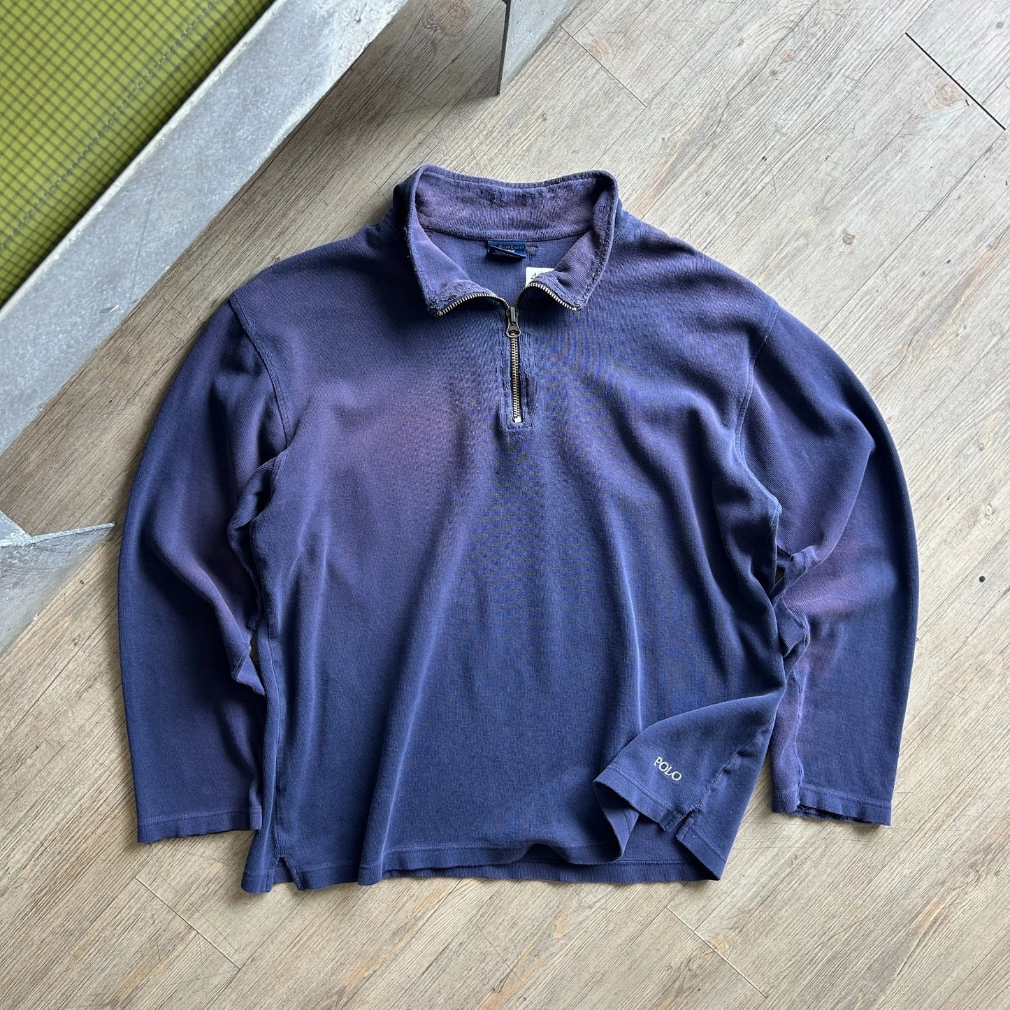 VINTAGE | POLO Ralph Lauren Sun Faded 1/4 Zip Sweater sz L/XL