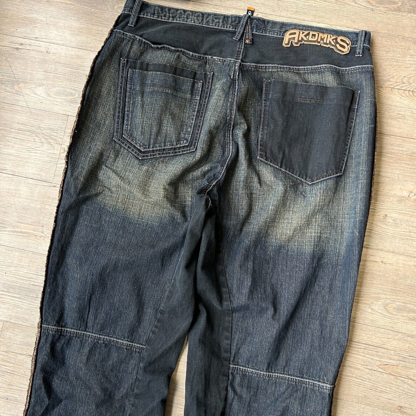 VINTAGE Y2K | Akademiks Dark Wash Baggy Denim Jeans Pants sz W42 L34