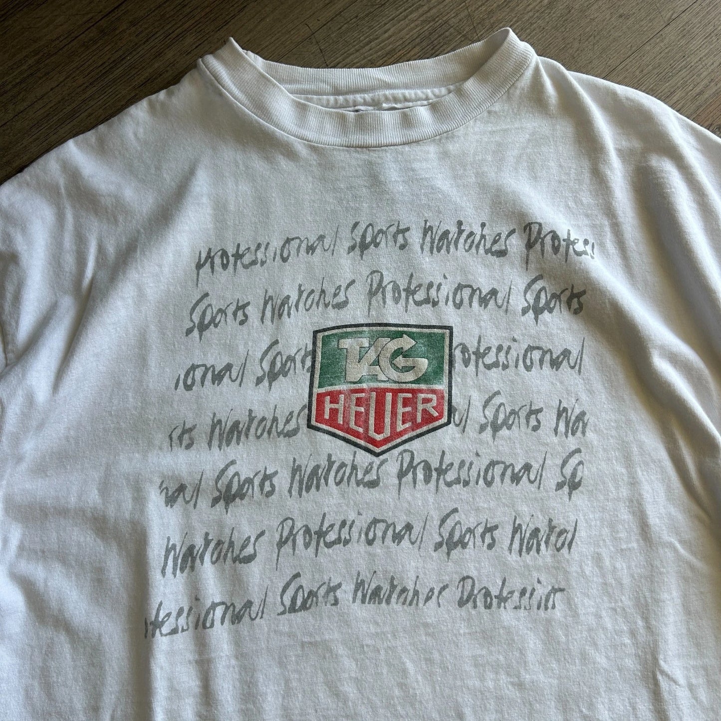 VINTAGE 90s | Tag Heuer Professional Sports Watches T-Shirt sz XL