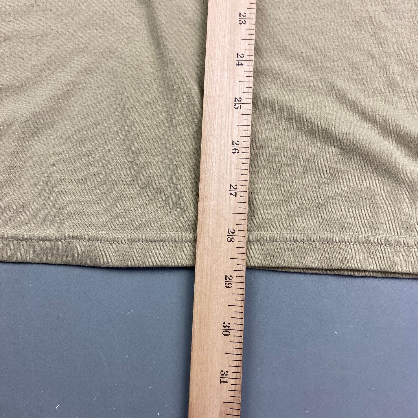 VINTAGE 90s Troop Support Blank Tan T-Shirt sz Medium Adult MadeinUSA