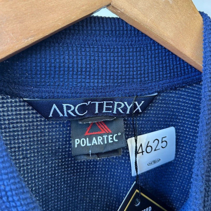ARC-TERYX | 1990s - 00s Delta LT Jersey Fleece Mock Neck Sweater sz S/M
