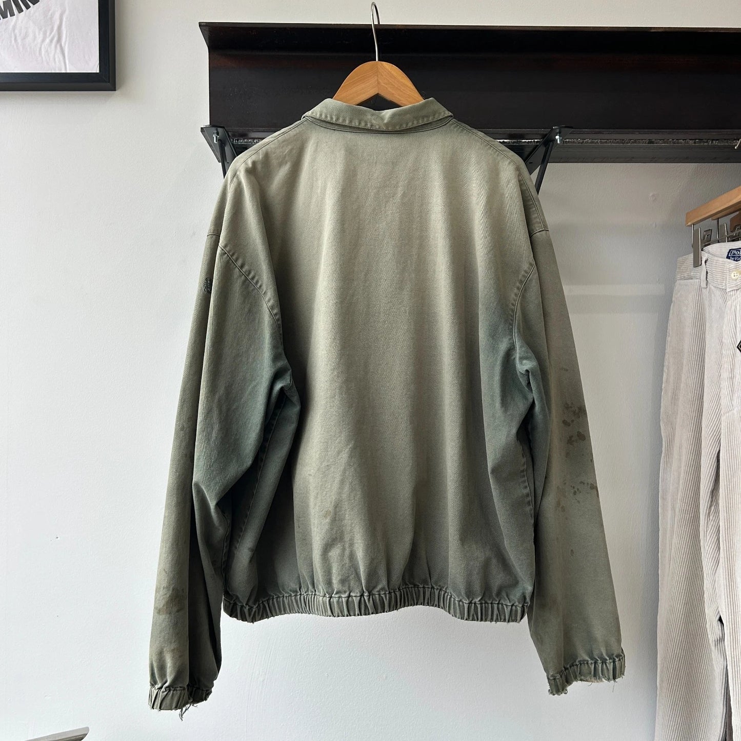VINTAGE 90s | POLO By Ralph Lauren Sun Faded Thrashed Harrington Jacket sz L