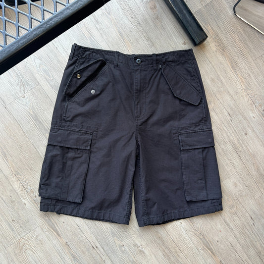 STUSSY | Black Cargo Pocket Loose Fit Shorts sz W34