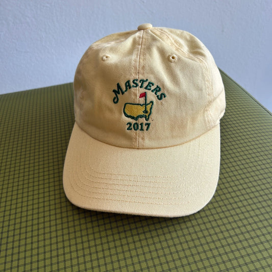 2017 | Masters American Needle Light Yellow Golf Strap Hat sz OS