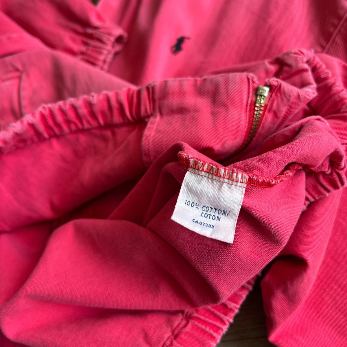 1990s | Polo by Ralph Lauren Sun Faded Pink Vintage Harrington Jacket sz M