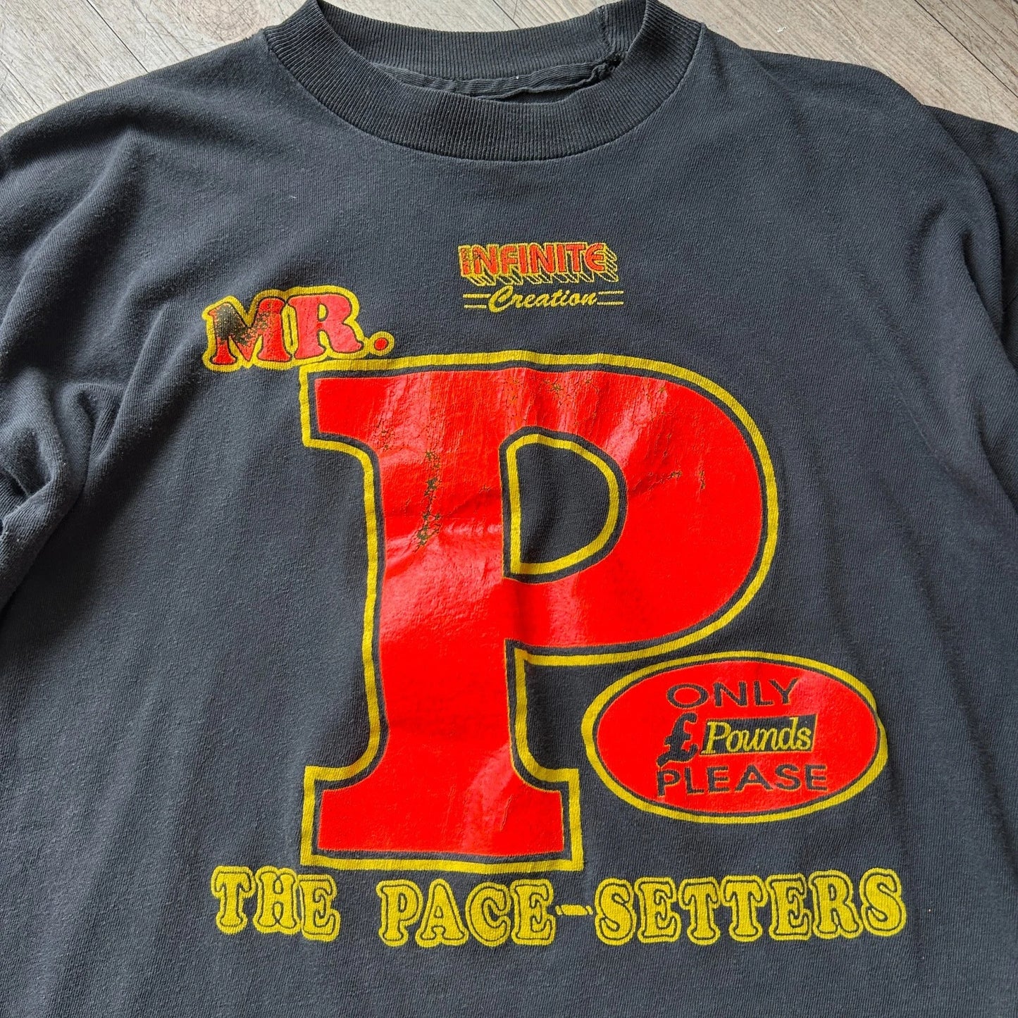 VINTAGE 90s | Mr. P Only Pounds Please The Pace-Setters T-Shirt sz M/L