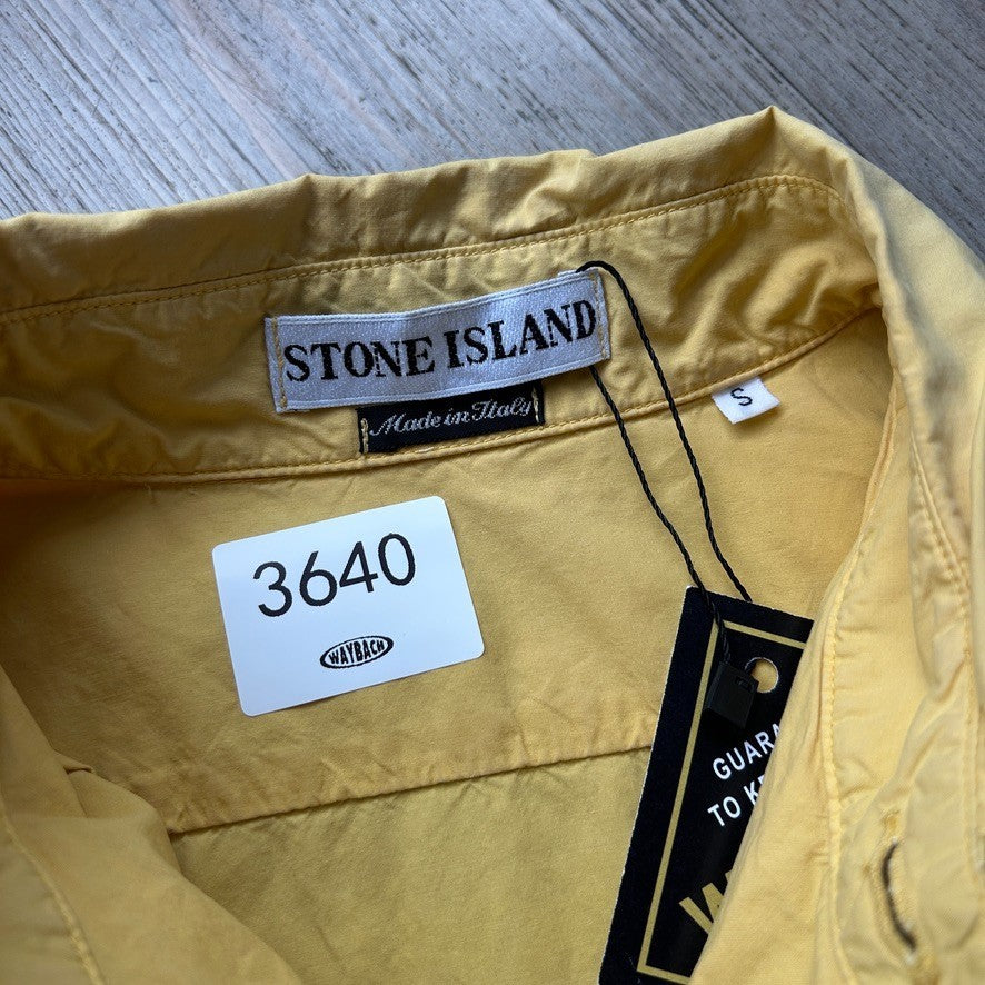 1997 S/S Stone Island | Cotton Short Sleeve Button Down Shirt sz L