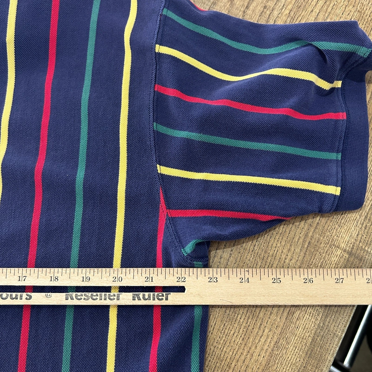1990s | Vintage EBTEK Eddie Bauer Golf Vertical Striped Polo Shirt sz L