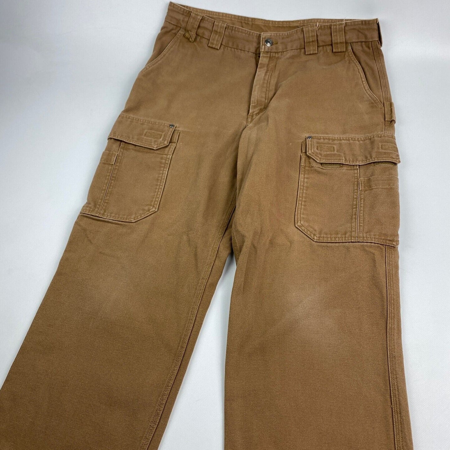 VINTAGE Duluth Brown Cargo Workwear Loose Fit Pants sz W38 L32 Mens