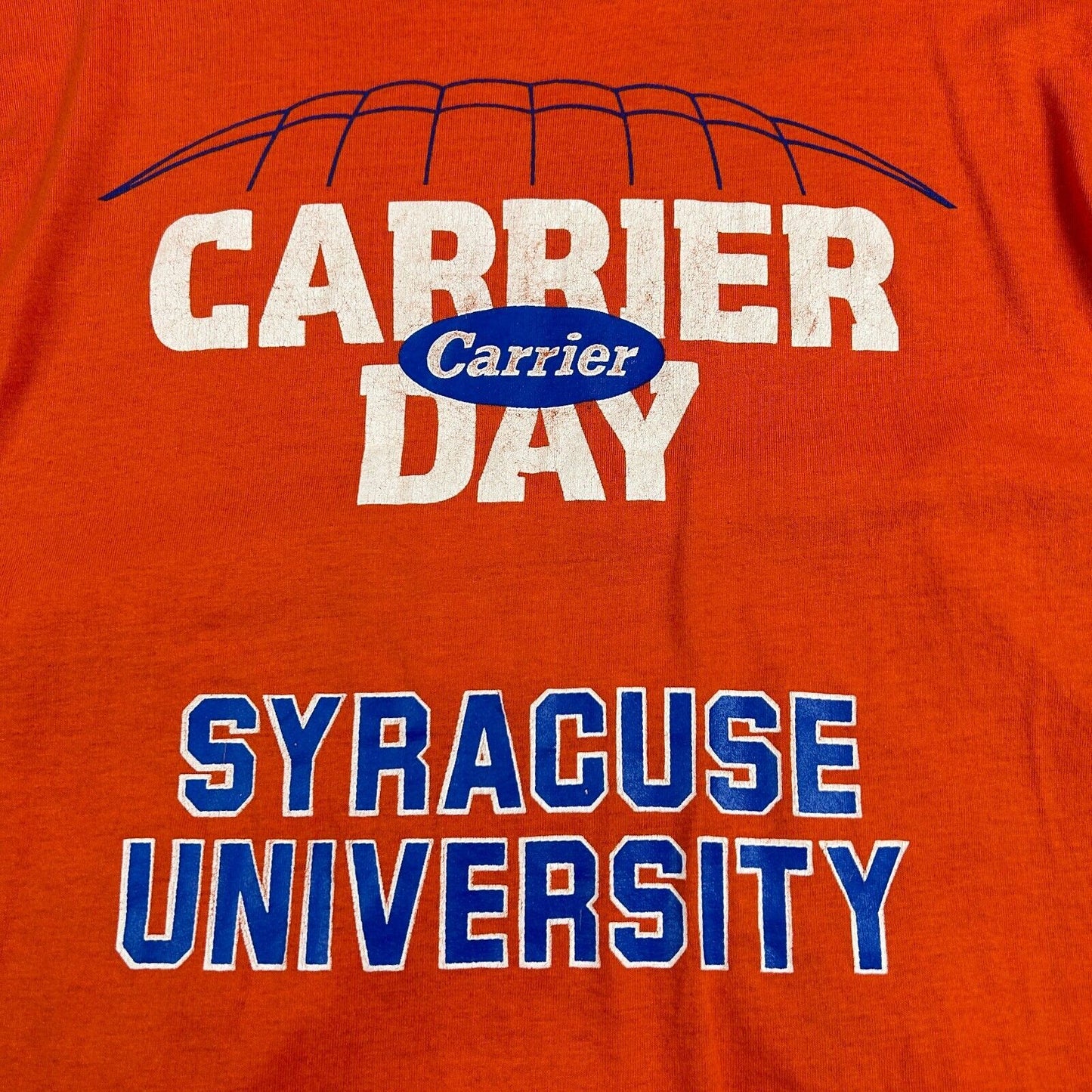 VINTAGE 90s | Syracuse University Carrier Day T-Shirt sz M Men Adult