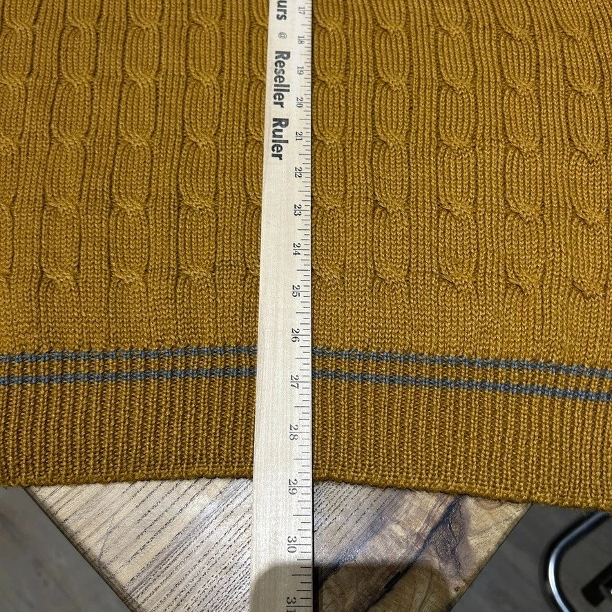 VINTAGE | Pelle Pelle Marc Buchanan Cable Knit Vest Sweater sz XL