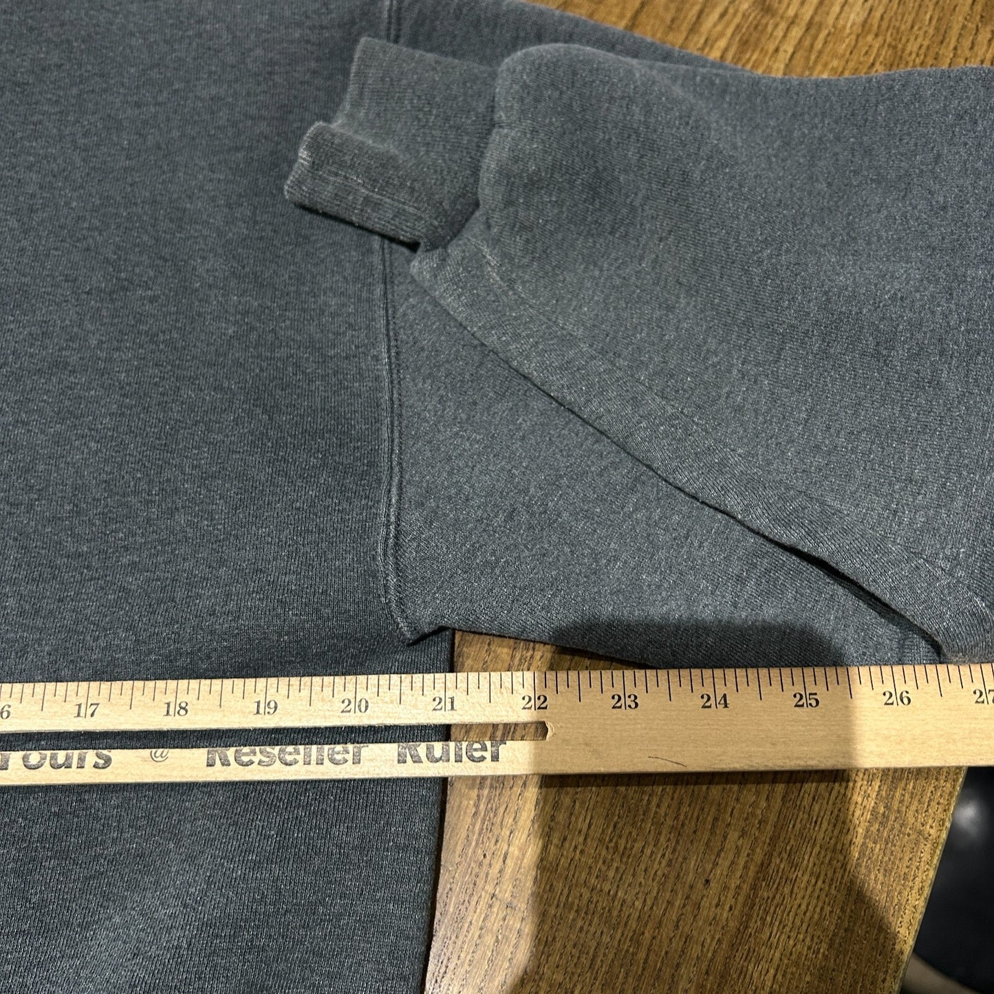 VINTAGE 90s | Russell Athletic Charcoal Crew Sweater Made in USA sz M