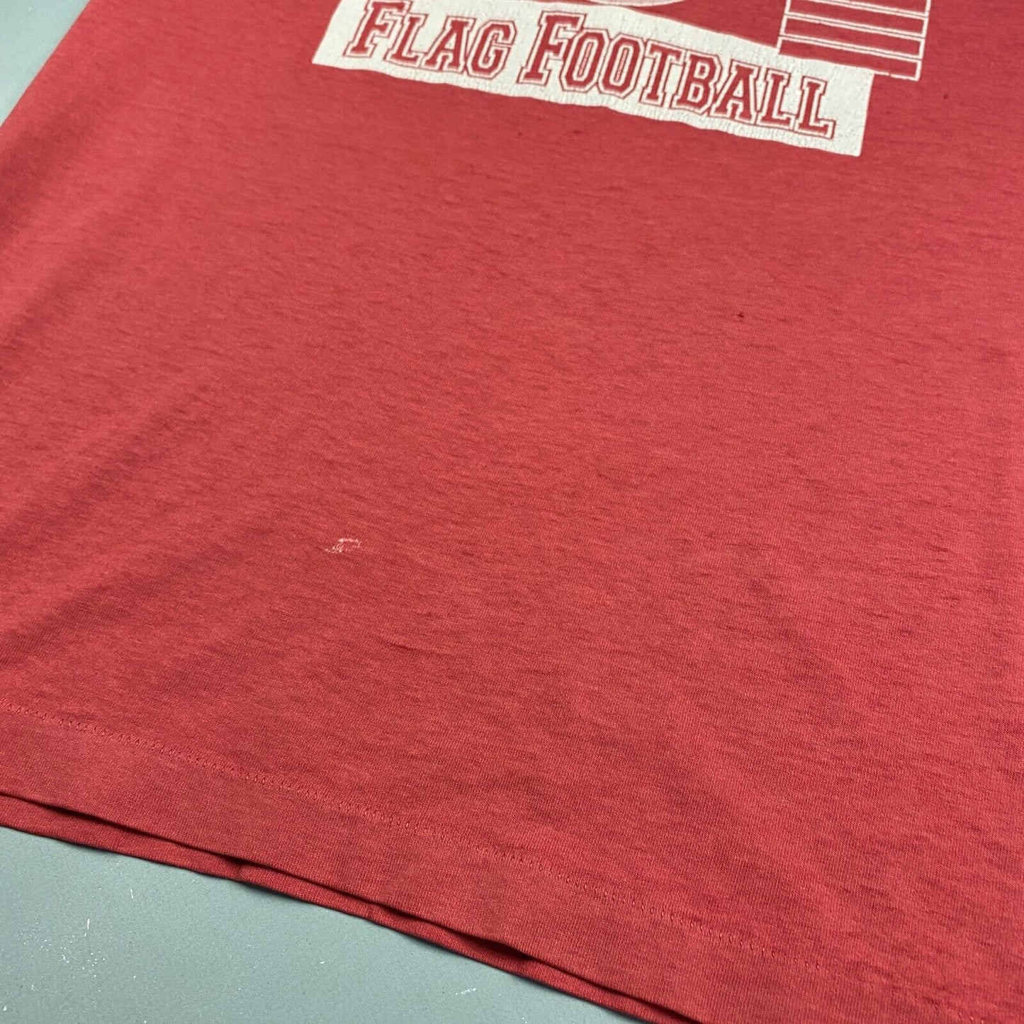 VINTAGE 90s Ashwaubenon Flag Football T-Shirt sz Medium Men Adult
