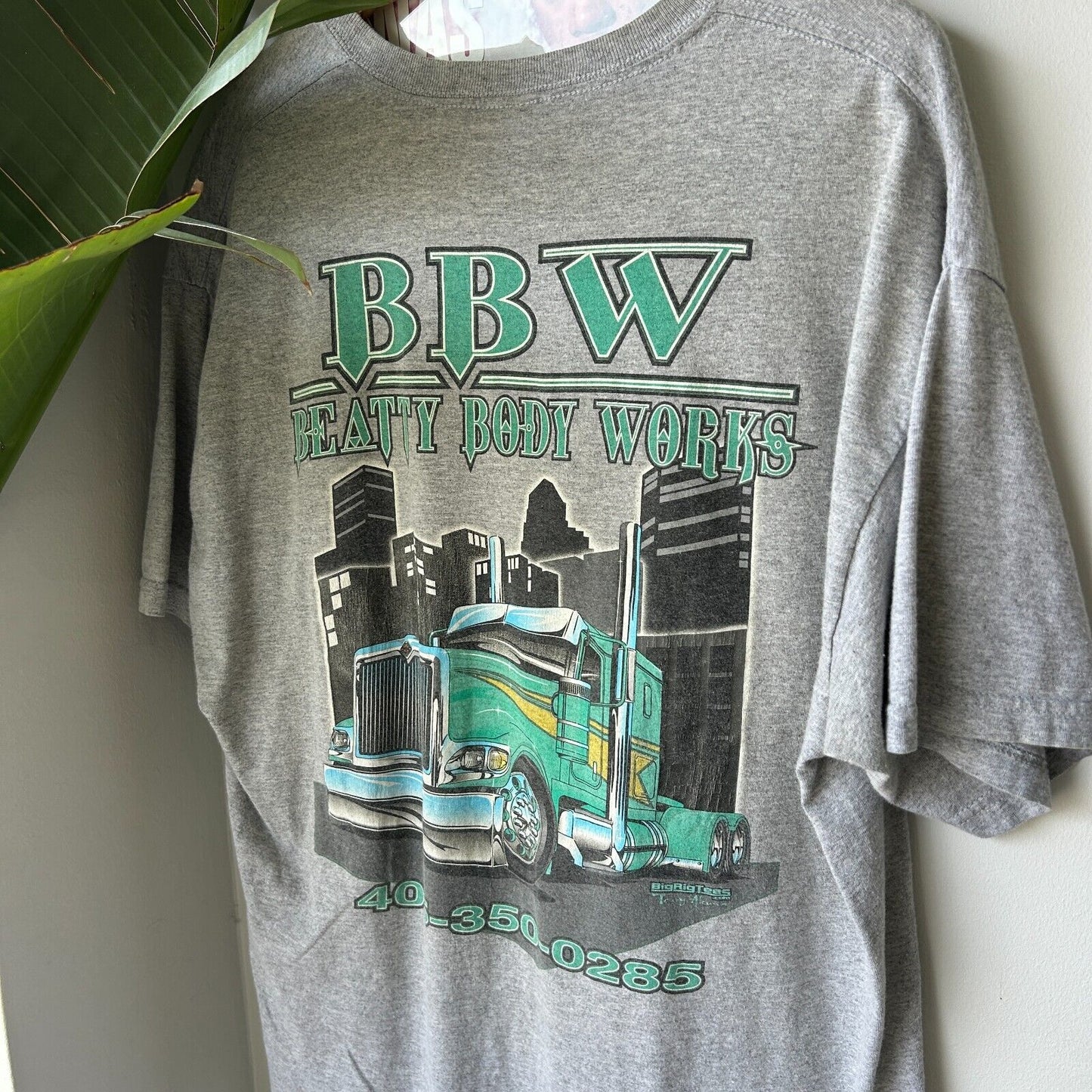 VINTAGE | BBW Big Trucks Auto Work T-Shirt sz XL