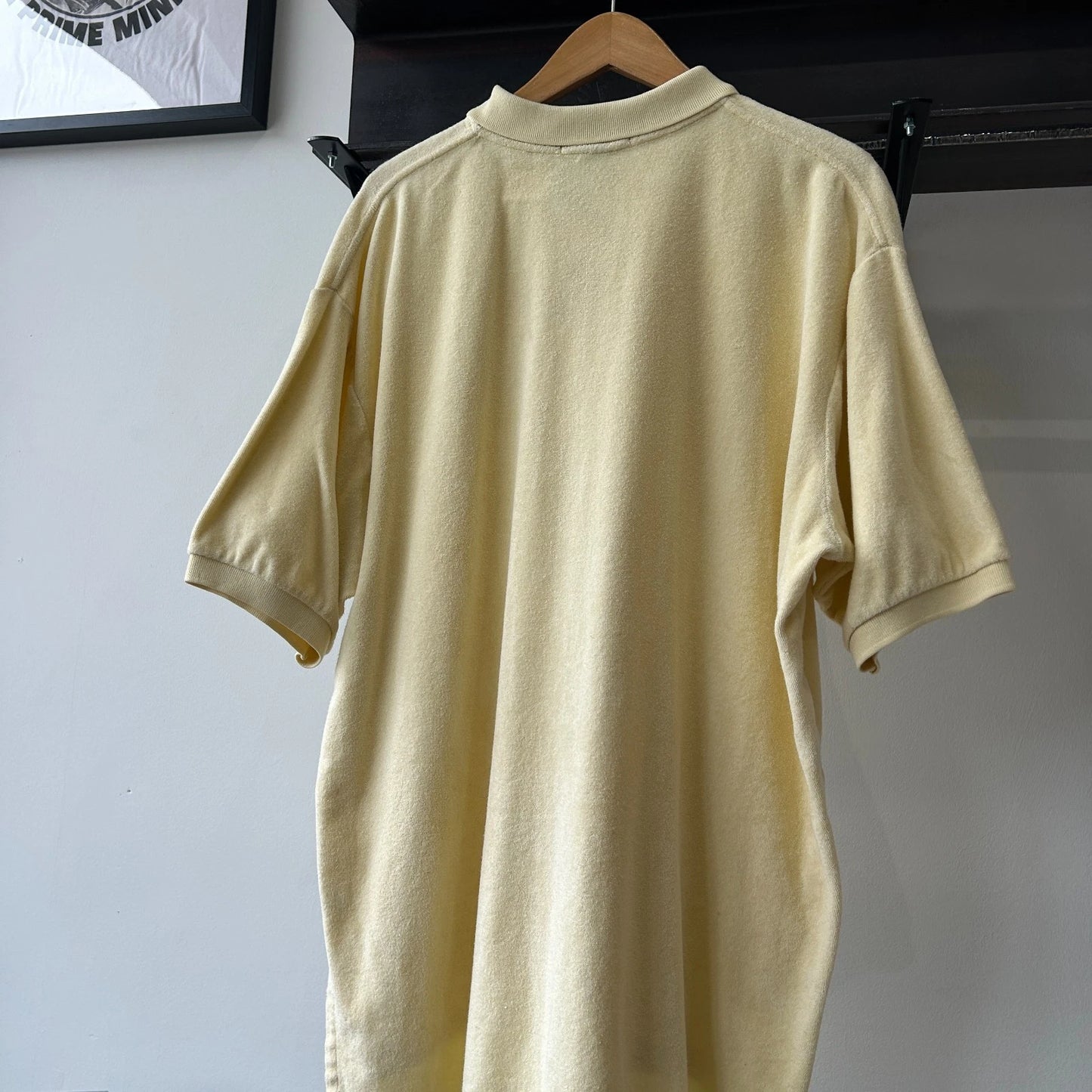 VINTAGE | Polo by Ralph Lauren Yellow Beach Towel Polo Shirt sz XL