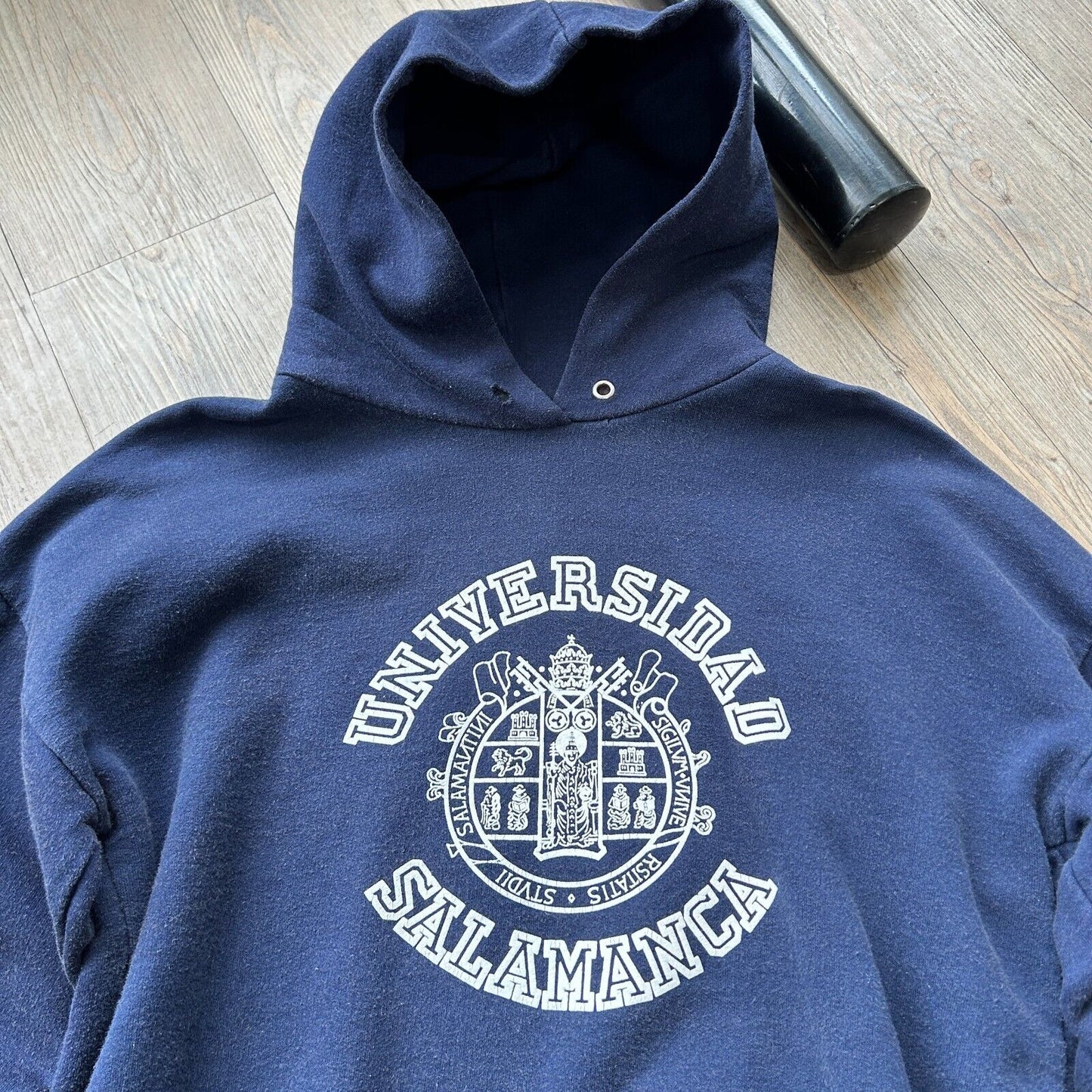 VINTAGE 80s | Universidad Salamanca Crest Hoodie Sweater sz S Adult