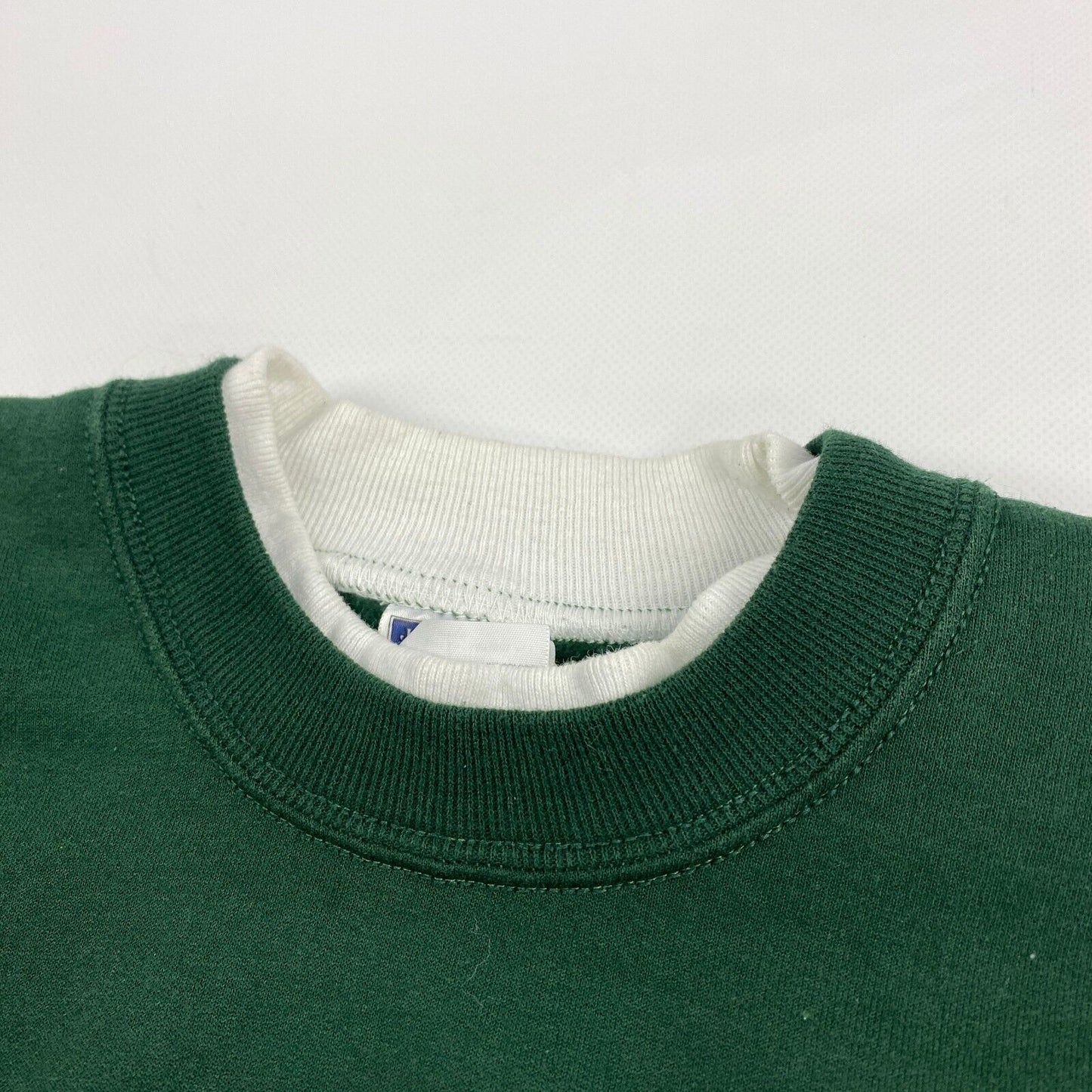 VINTAGE 90s Moon Sequence Print Green Crewneck Sweater sz Large Men