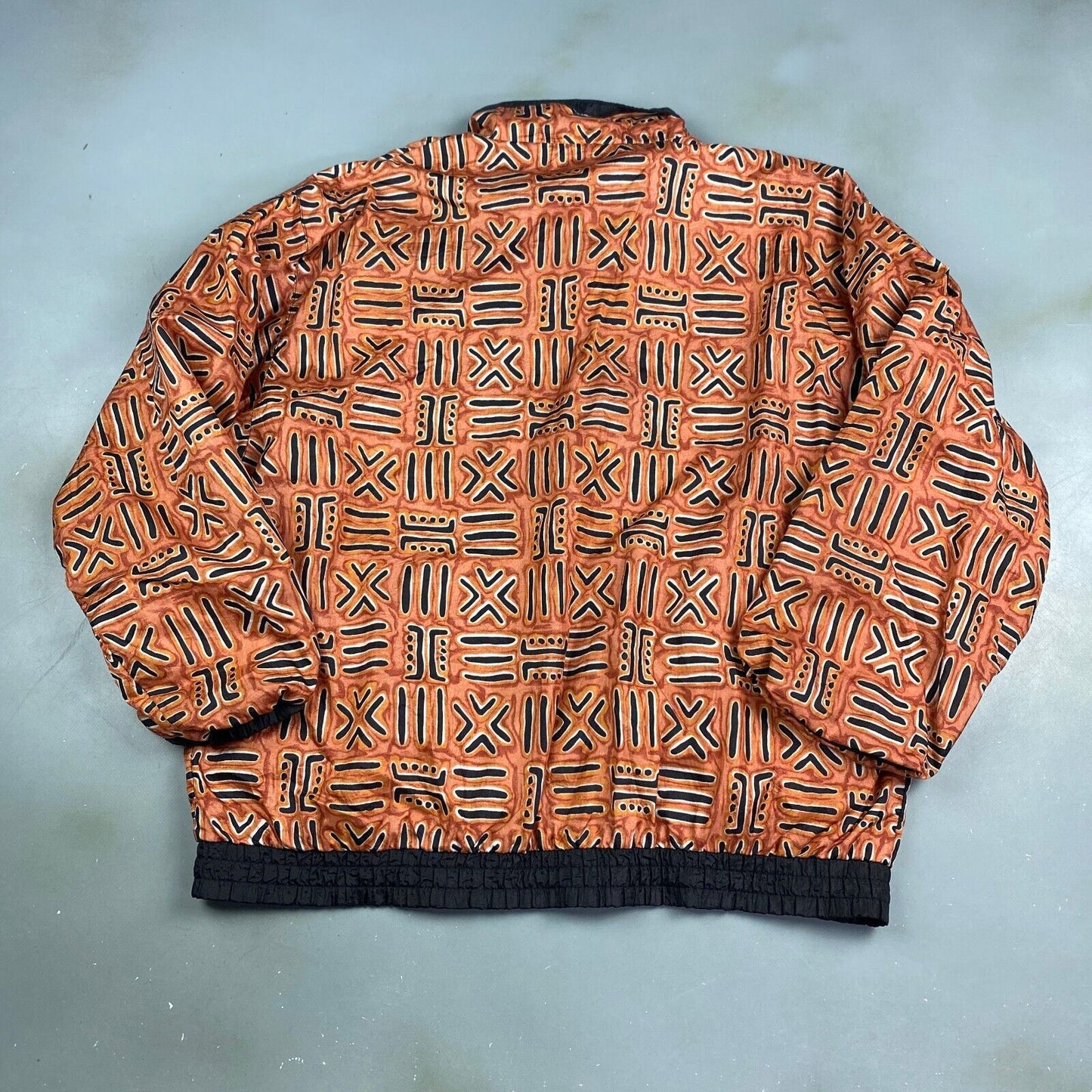 VINTAGE 90s Avon Style All Over Print Windbreaker Jacket sz Medium Ladies Adult