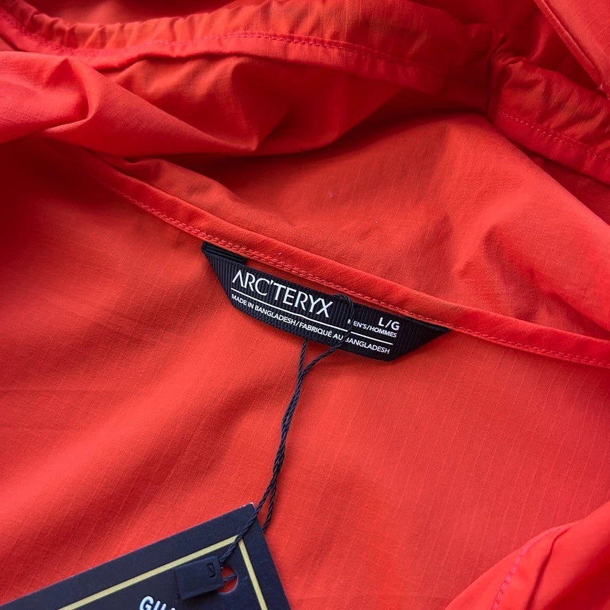 ARC'TERYX | Orange Squamish Hoody Shell Jacket sz L