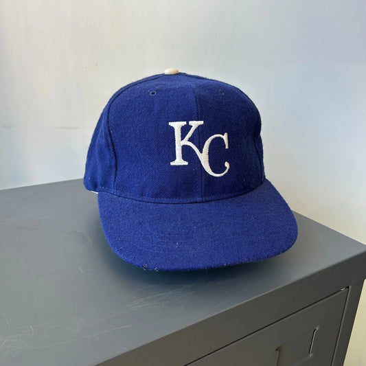 Vintage 90s | Kansas City Royals Wool Ted Fletcher MLB Snapback Hat sz OS