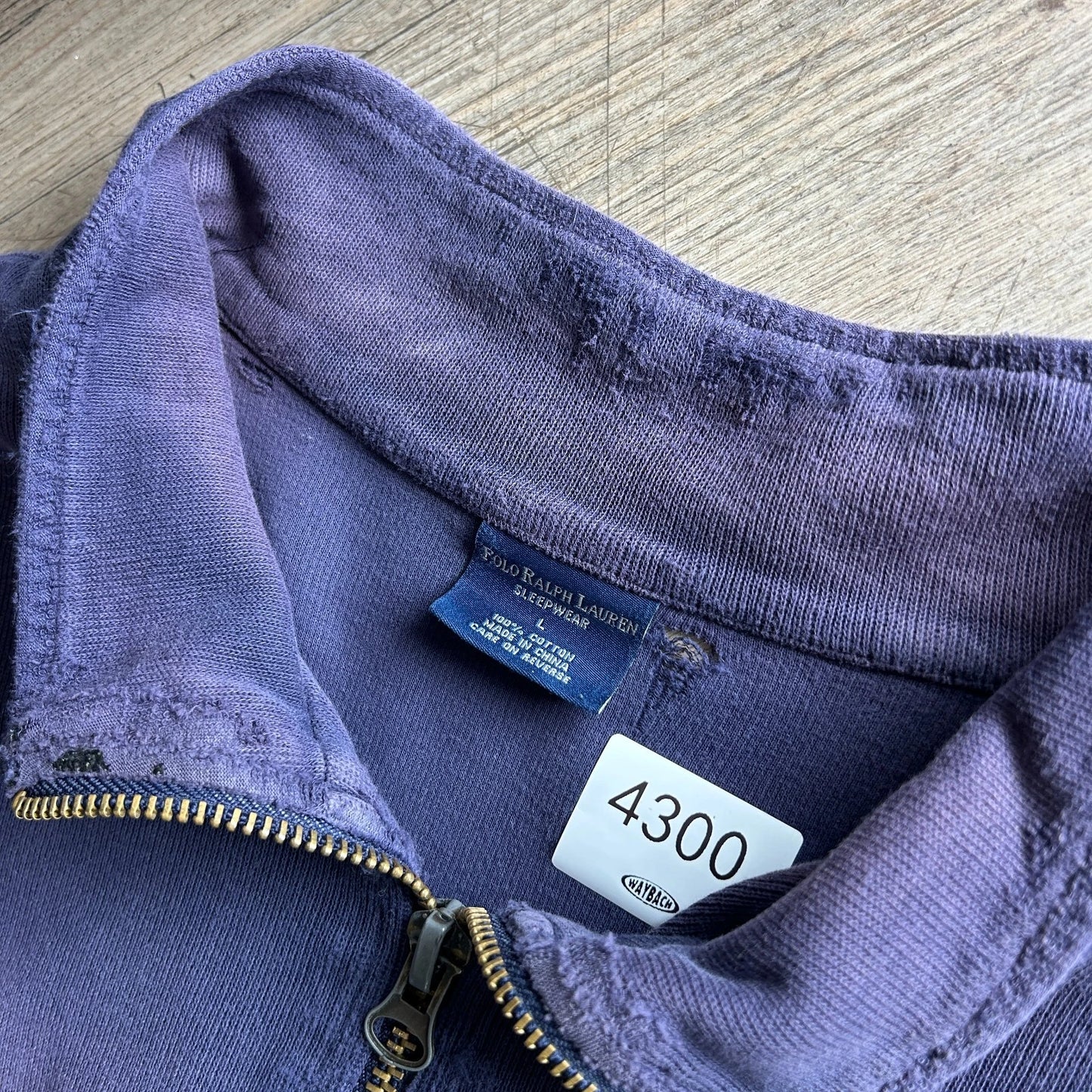 VINTAGE | POLO Ralph Lauren Sun Faded 1/4 Zip Sweater sz L/XL